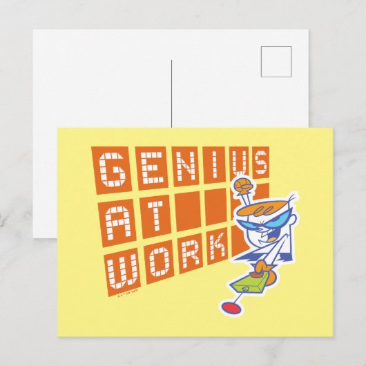 Dexter "Genius op het werk" Briefkaart (Voorkant / Achterkant)