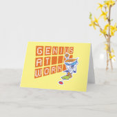 Dexter "Genius op het werk" Kaart (Gele Bloem)