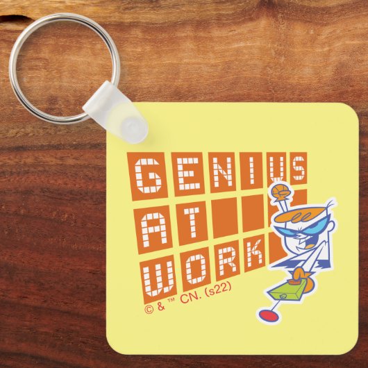 Dexter "Genius op het werk" Sleutelhanger (Voorkant)