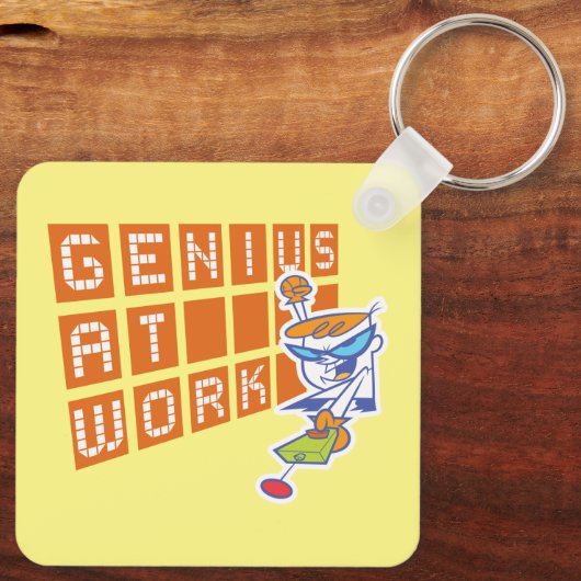 Dexter "Genius op het werk" Sleutelhanger (Achterkant)