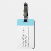 Dexter "Genius" Overzicht Grafisch Bagagelabel (Achterkant verticaal)