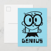 Dexter "Genius" Overzicht Grafisch Briefkaart (Voorkant / Achterkant)