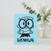 Dexter "Genius" Overzicht Grafisch Briefkaart (Staand voorkant)