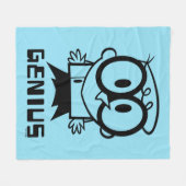 Dexter "Genius" Overzicht Grafisch Fleece Deken (Voorkant (Horizontaal))