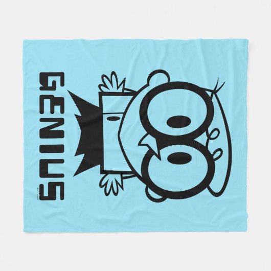 Dexter "Genius" Overzicht Grafisch Fleece Deken (Voorkant (Horizontaal))