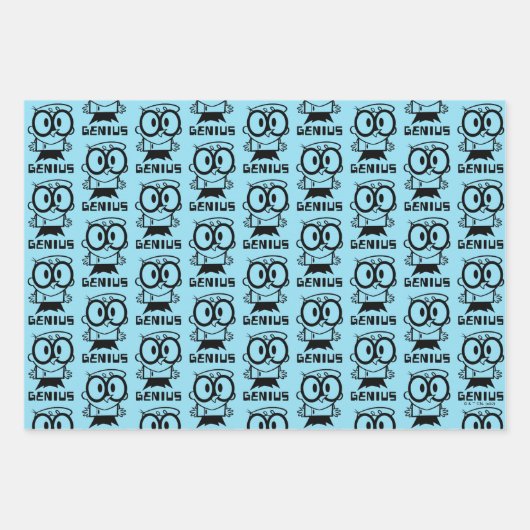 Dexter "Genius" Overzicht Grafisch Inpakpapier Vel (Voorkant 2)