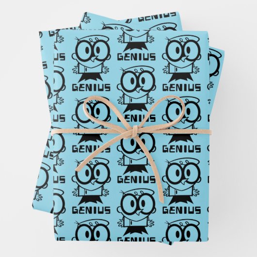 Dexter "Genius" Overzicht Grafisch Inpakpapier Vel (In situ)