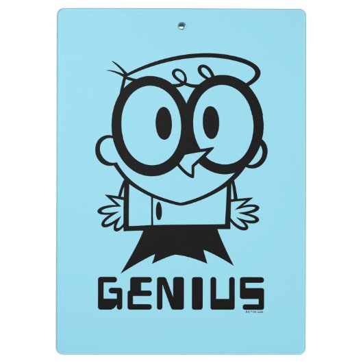 Dexter "Genius" Overzicht Grafisch Klembord (Achterkant)