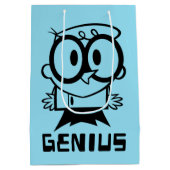 Dexter "Genius" Overzicht Grafisch Medium Cadeauzakje (Achterkant)
