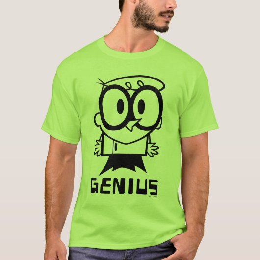 Dexter "Genius" Overzicht Grafisch T-shirt (Voorkant)