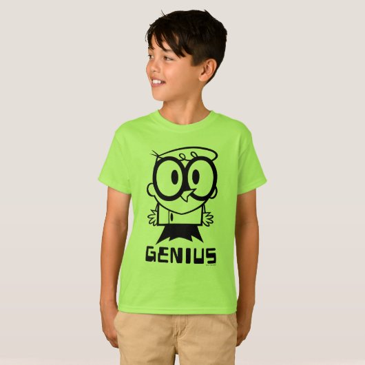 Dexter "Genius" Overzicht Grafisch T-shirt (Voorkant volledig)