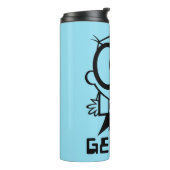 Dexter "Genius" Overzicht Grafisch Thermosbeker (Gedraaid links)