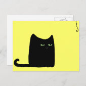 Dexter het Briefkaart van de Zwarte Kat van het Ve (Voorkant / Achterkant)