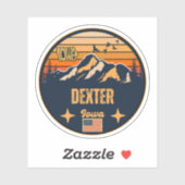 Dexter, Iowa, Verenigde Staten Sticker (Vel)