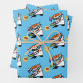 Dexter met afstandsbediening inpakpapier vel (In situ)