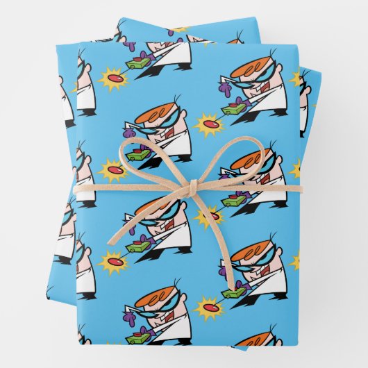 Dexter met afstandsbediening inpakpapier vel (In situ)