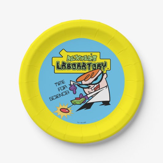 Dexter met afstandsbediening papieren bordje (Voorkant)