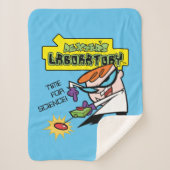 Dexter met afstandsbediening sherpa deken (Voorkant)