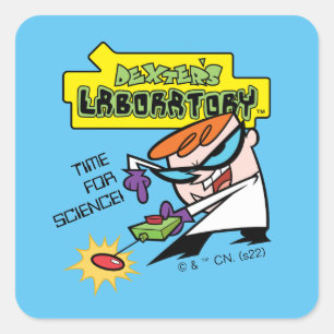 Dexter met afstandsbediening vierkante sticker