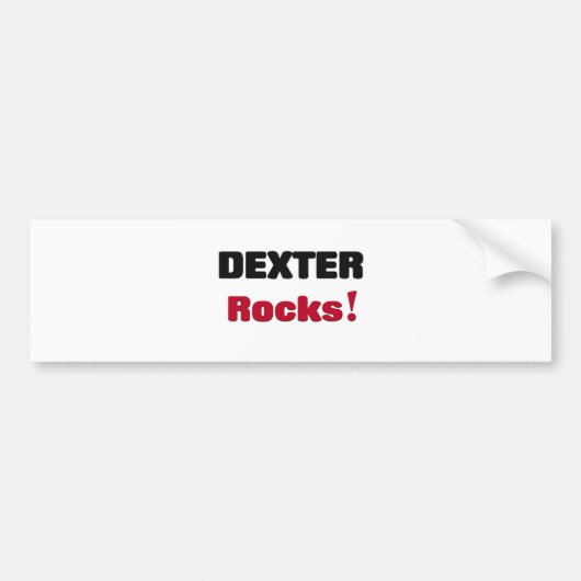 Dexter Rocks Bumpersticker (Voorkant)