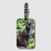 Dexter The Black Siamese Cat, Bagagelabel (Voorkant (verticaal))