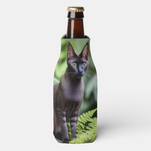 Dexter The Black Siamese Cat, Bottle Cooler (Fles Voorkant)