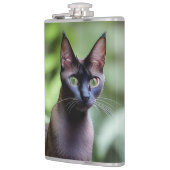 Dexter The Black Siamese Cat, Hip Flask Heupfles (Links)