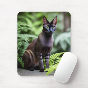 Dexter The Black Siamese Cat, Mousepad Muismat