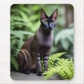 Dexter The Black Siamese Cat, Mousepad Muismat (Voorkant)