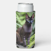 Dexter The Black Siamese Cat, Seltzer Koelbox Blikjeskoeler (Seltzer Voorkant)