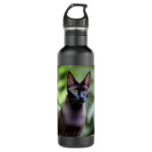 Dexter The Black Siamese Cat, Water Bottle Waterfles (Voorkant)
