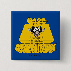 Dexter's Laboratory - Dial M for Monkey Vierkante Button 5,1 Cm