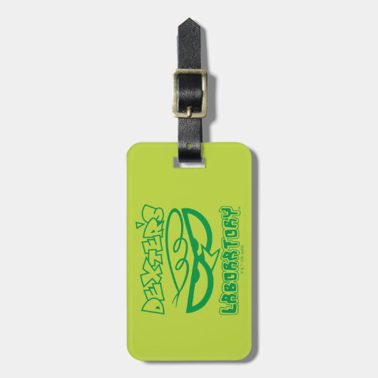 Dexter's Laboratory Face Logo Bagagelabel (Voorkant verticaal)