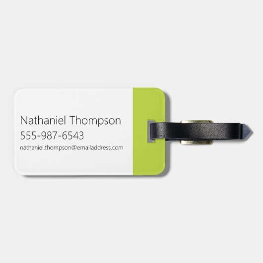 Dexter's Laboratory Face Logo Bagagelabel (Achterkant horizontaal)