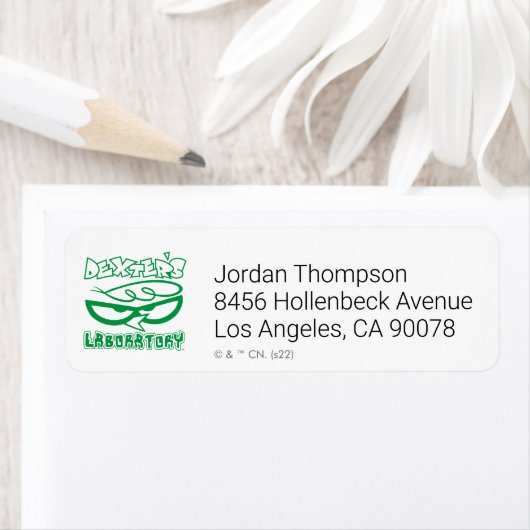 Dexter's Laboratory Face Logo Etiket (Insitu)