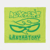 Dexter's Laboratory Face Logo Fleece Deken (Voorkant (Horizontaal))