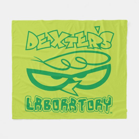 Dexter's Laboratory Face Logo Fleece Deken (Voorkant (Horizontaal))