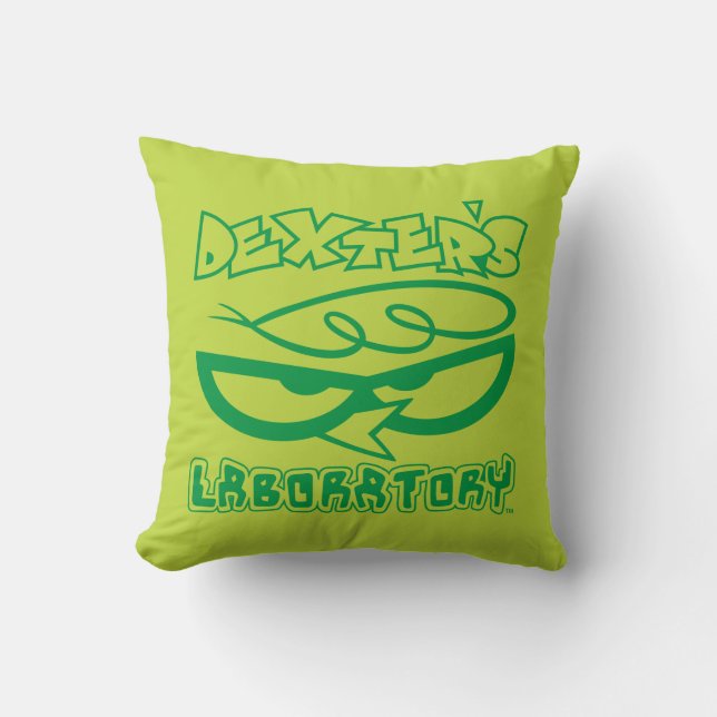 Dexter's Laboratory Face Logo Kussen (Voorkant)