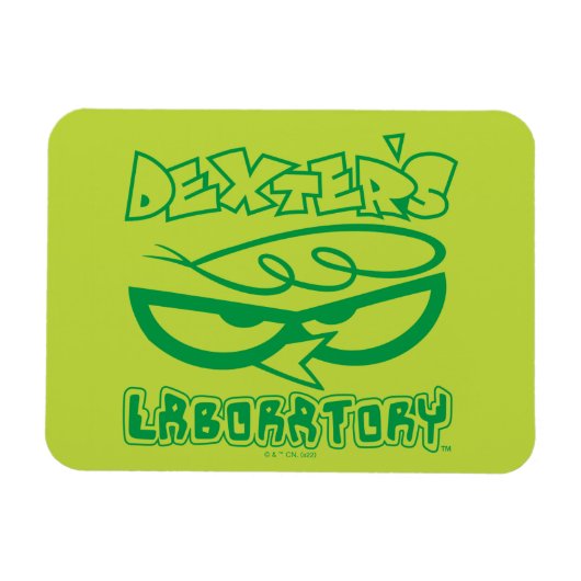 Dexter's Laboratory Face Logo Magneet (Horizontaal)