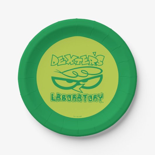 Dexter's Laboratory Face Logo Papieren Bordje (Voorkant)