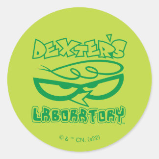 Dexter's Laboratory Face Logo Ronde Sticker