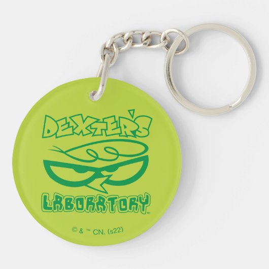 Dexter's Laboratory Face Logo Sleutelhanger (Achterkant)