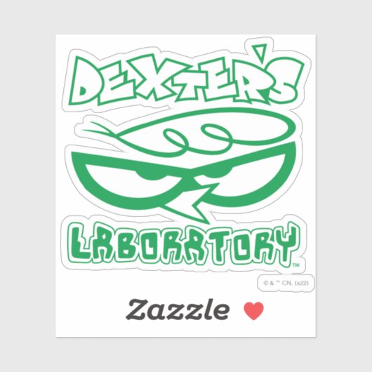 Dexter's Laboratory Face Logo Sticker (Vel)