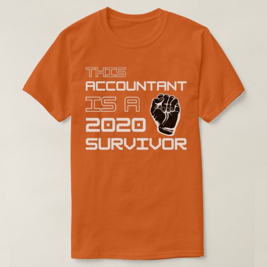 Deze accountant is een overlevende 2020 t-shirt (Design voorkant)