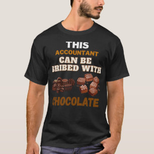 Deze accountant kan met chocolade worden omgeslage t-shirt