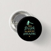 Deze advocaat doet altijd beroep op ronde button 3,2 cm (Voorkant /achterkant)