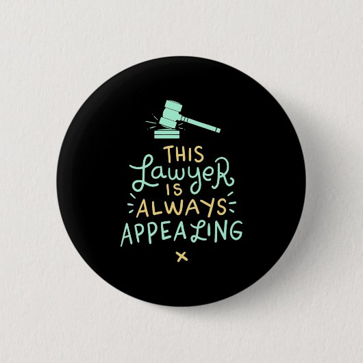Deze advocaat doet altijd beroep op ronde button 5,7 cm (Voorkant)