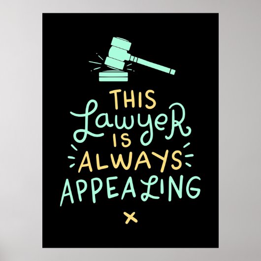 Deze advocaat gaat altijd in beroep poster (Voorkant)