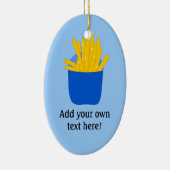 Deze afbeelding van de Franse Fries aanpassen Keramisch Ornament (Rechts)