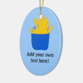 Deze afbeelding van de Franse Fries aanpassen Keramisch Ornament (Links)